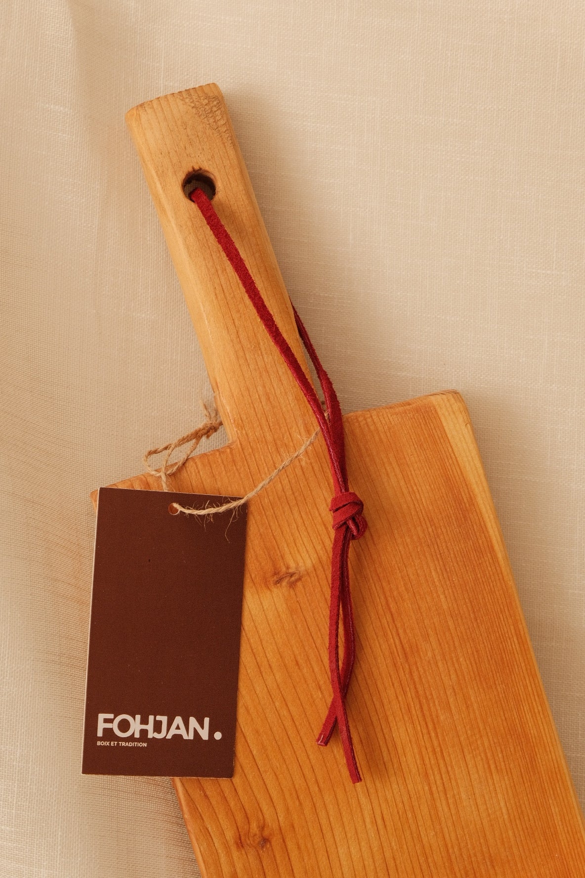 Planche en bois de présentation