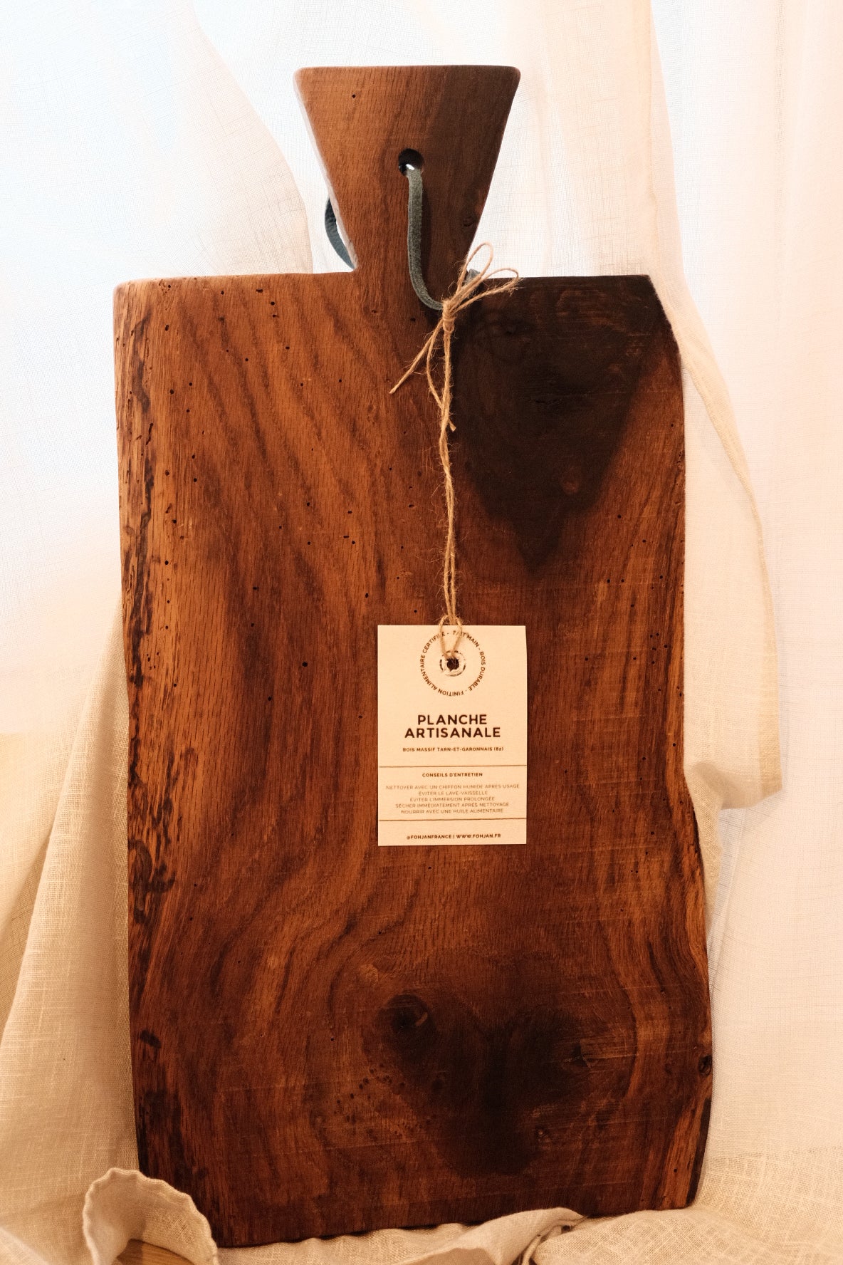 Planche artisanale en chêne